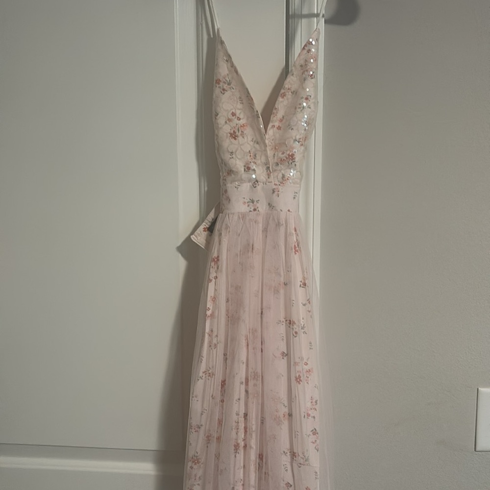 Double Crazy beautiful pink floral dress